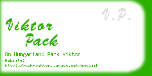 viktor pack business card